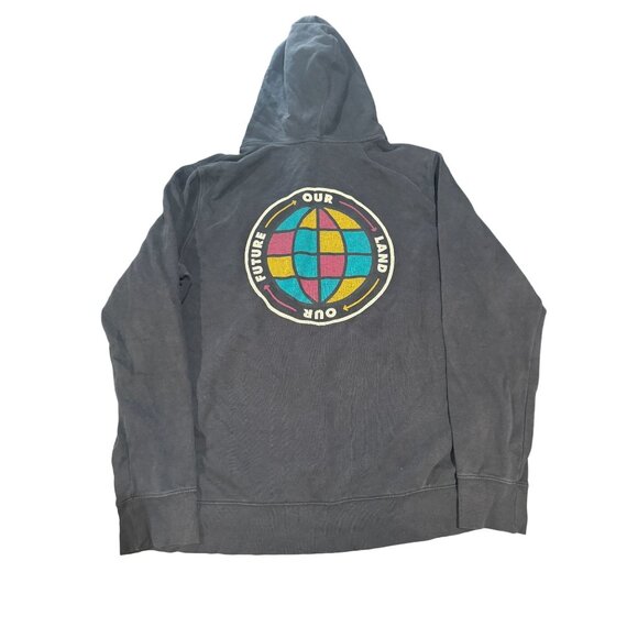 The North Face Pullover Hoodie Sweatshirt Mens‎ Size XL Our Land Our Future |R1 - Picture 2 of 7